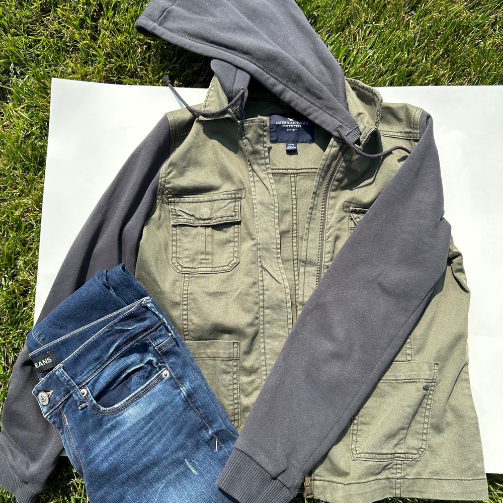 American Eagle Cargo Jacket Gem